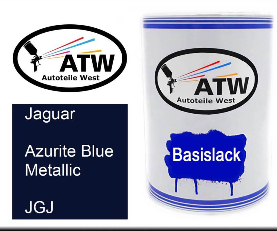 Jaguar, Azurite Blue Metallic, JGJ: 500ml Lackdose, von ATW Autoteile West.